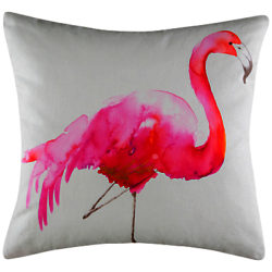Kas Flamingo Cushion, Hot Pink